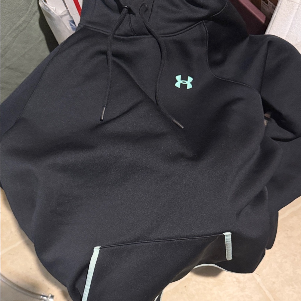 Under Armour Black Sweater with Mint Details